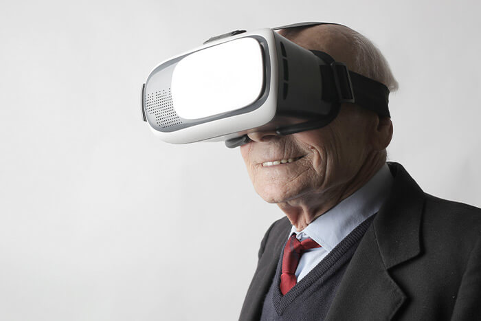 Realidad virtual terapia para personas con demencia